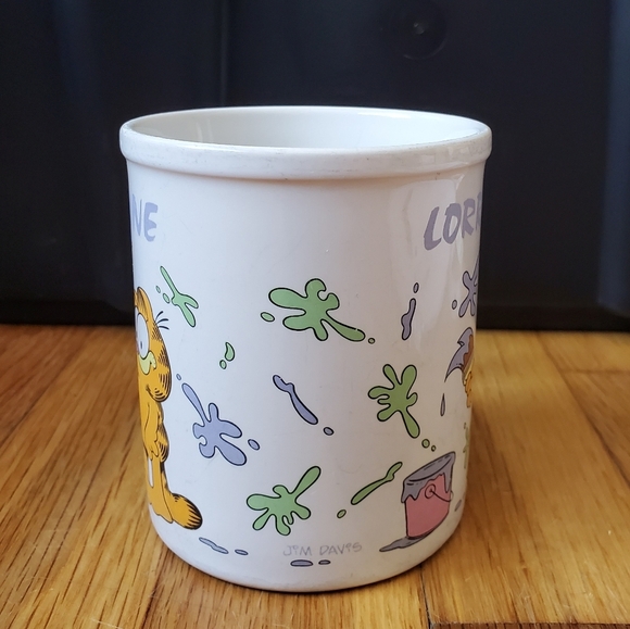 Lorraine Garfield painting coffee‎ mug vintage 1978 - Picture 2 of 8